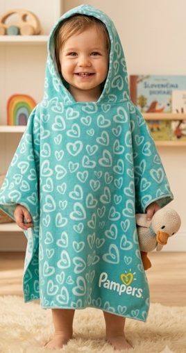 Otroški kopalni poncho Pampers